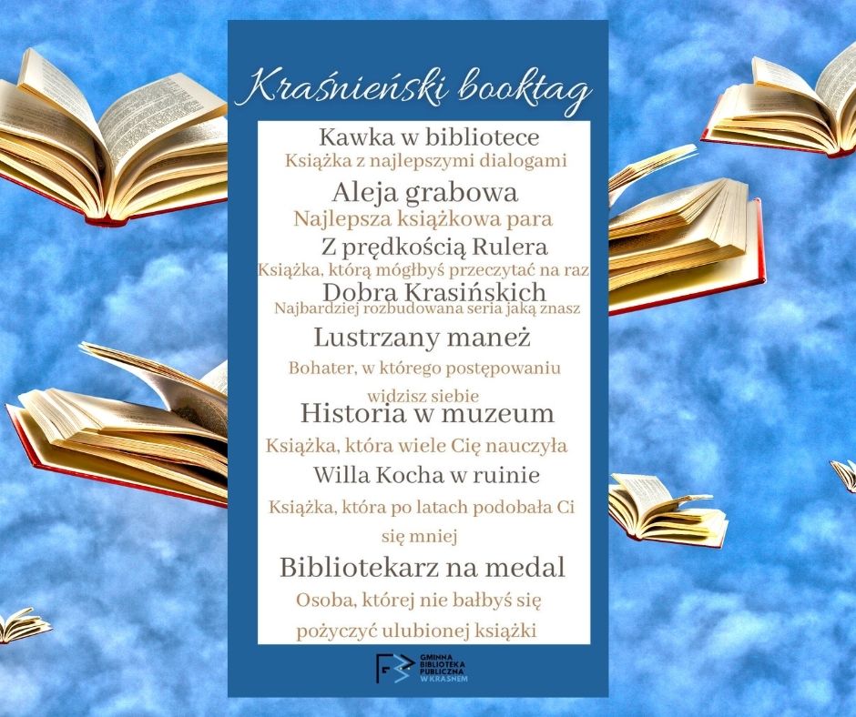 Grafika promocyjna Kraśnieński booktag