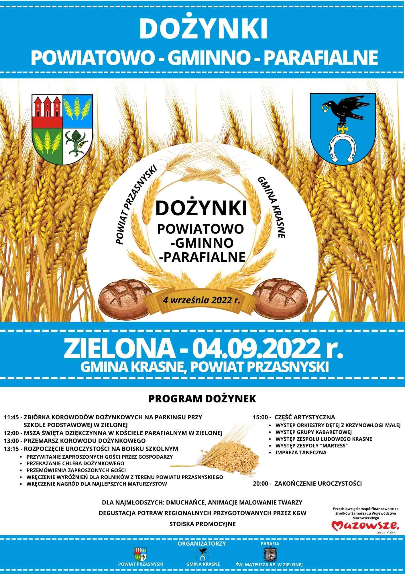 Grafika promocyjna Dożynki 2022